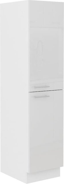Küchen Midi Hochschrank Lara Weiß Hochglanz - Bild 1