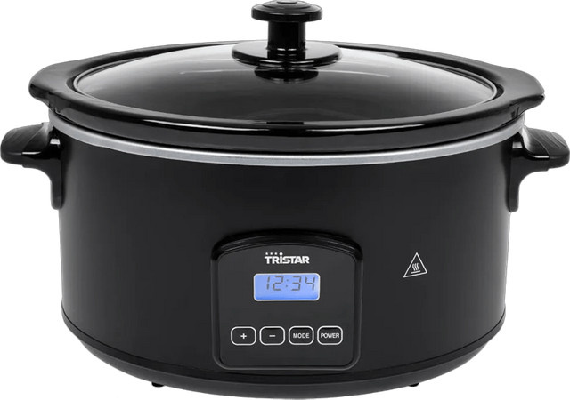 Tristar VS-3920 Slow Cooker in Schwarz mit Digitalanzeige und Warmhaltefunktion, 4,5 Liter - Bild 1
