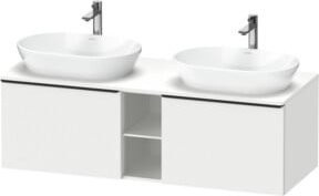 Duravit Waschtischunterschrank D-Neo in Weiß Matt, Wandhängend, Breite: 140 cm, Tiefe: 55 cm - Bild 1