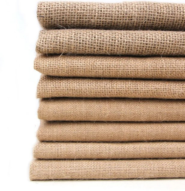 Findohope Jute Textilstoff aus Sackleinen in Beige für DIY-Projekte, Tischsets und Dekoration, Breite: 49,8 cm, Länge: 160 cm - Bild 1