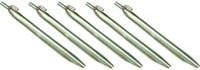 High Peak Stahl-Zelthering mit Haken aus galvanisiertem Stahl, 6 Stück, Silber - Bild 1