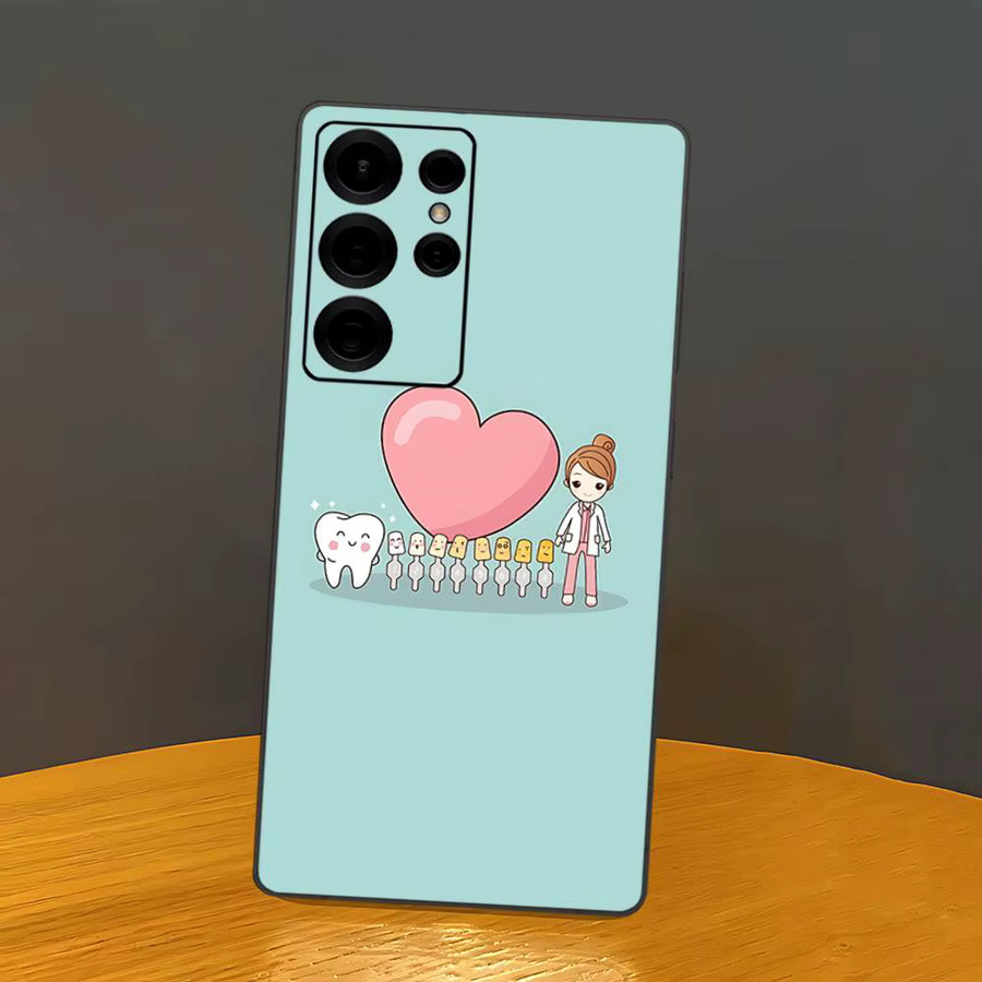 Handyhülle mit Zahnarzt-Zahn-Design für Samsung Galaxy S24 FE, S23, S22, S21, S20, S22 Ultra, S23 Ultra, S24 Ultra und S20 Lite in Multicolour - Bild 2
