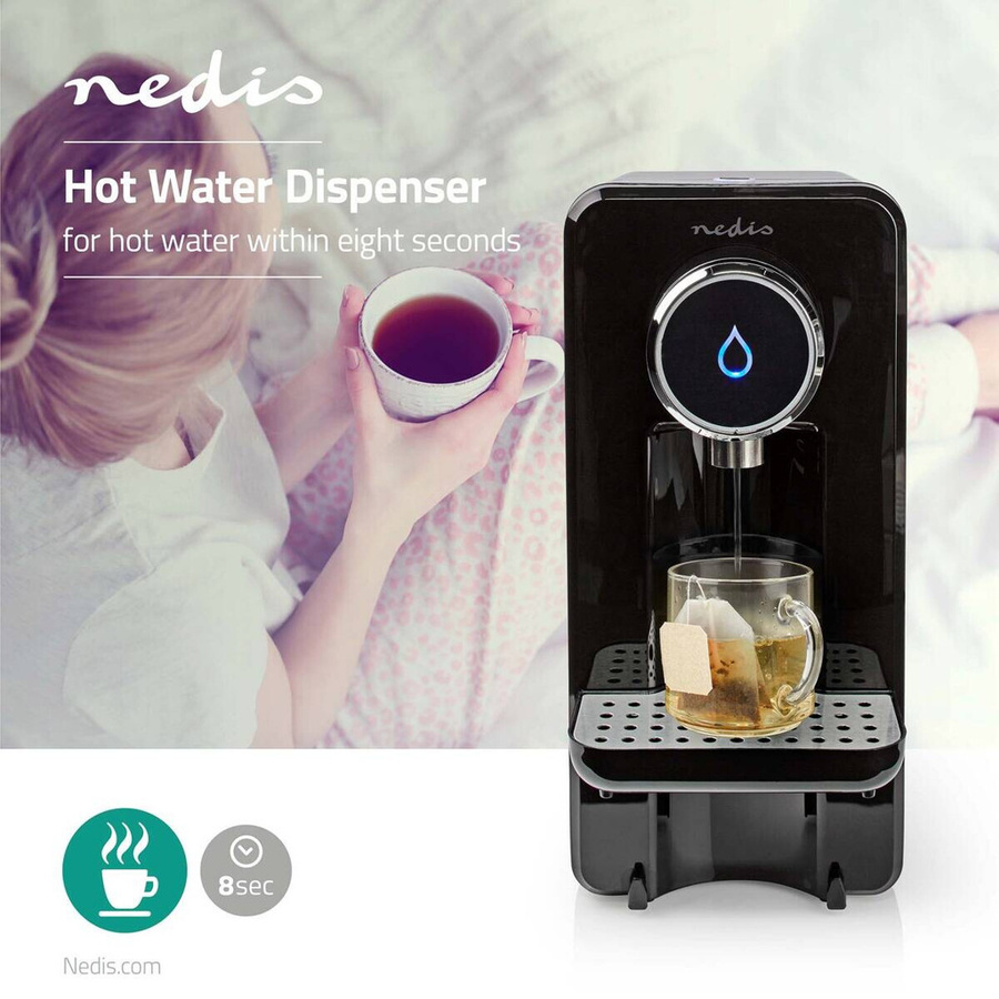 Nedis Heißwasserspender KAWD100FBK Schwarz mit 2,5 l Fassungsvermögen - Bild 3