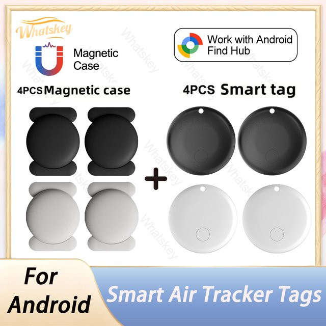 Peocke Sicherheit Tracker Set 4er Pack White für Android und Google Find My Device zur Verlustprävention - Bild 1