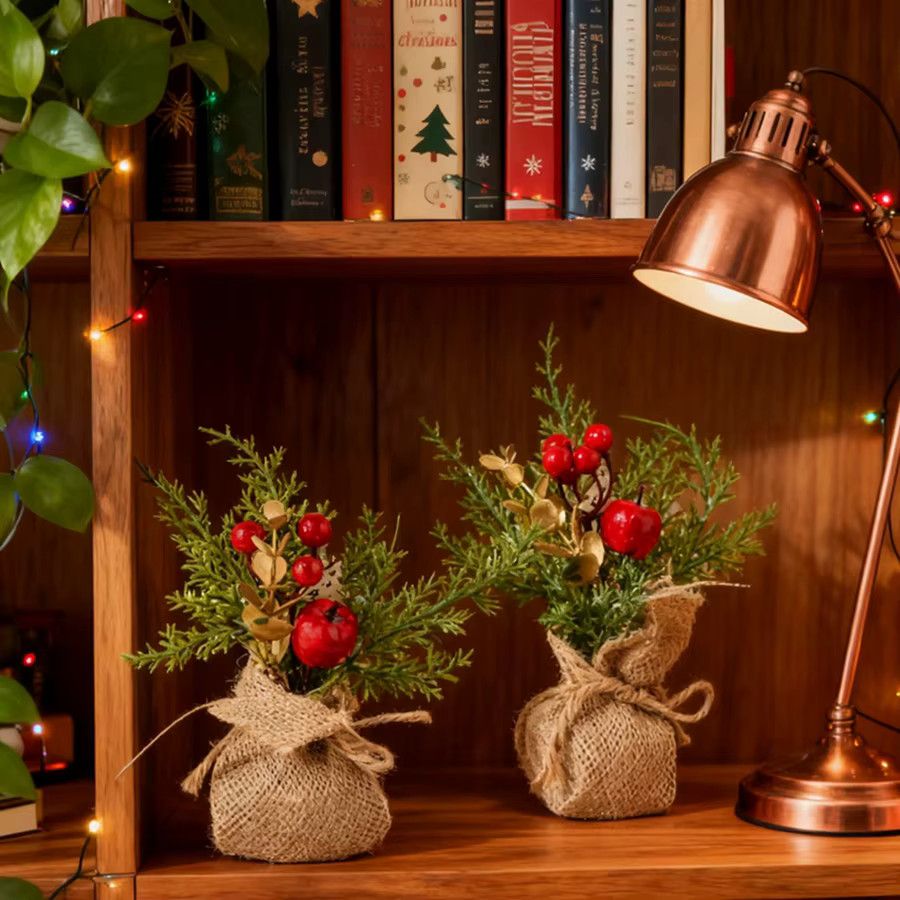 Künstlicher Weihnachtsbaum von smr als Tischdekoration für Hochzeit und Garten - Bild 4