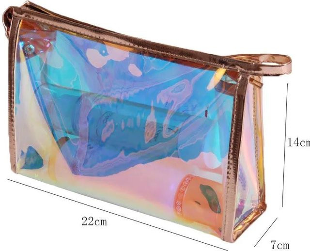 Love Home Garden Make-up-Tasche Transparent, Grau, Unisex - Bild 1