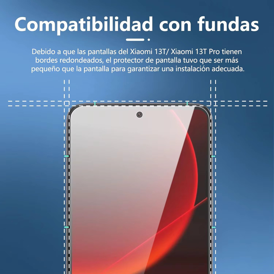 Leeshionz Displayschutzfolie aus gehärtetem Glas für Xiaomi 13T Pro, transparent, Ultra HD, 9H+ Härtegrad und Anti-Fingerabdruck-Beschichtung - Bild 3
