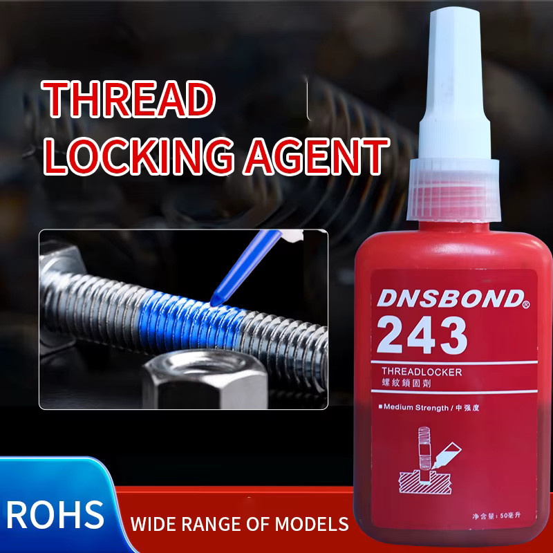 LocTTLF Schraubensicherungskleber Rot, 50 ml, schnell aushärtender anaerober Gewindesicherungskleber zur Korrosionsbeständigkeit und Anti-Loslösung - Bild 2