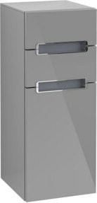 Villeroy & Boch Subway 2.0 Seitenschrank links, Farbe Grey Glossy, B: 35,6 cm, H: 85,7 cm - Bild 1