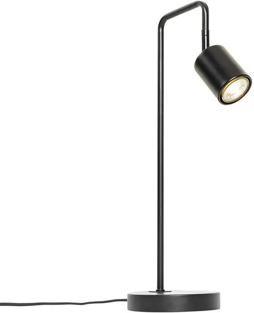 QAZQA Moderne Tischlampe Java in Schwarz, verstellbar aus Metall für Wohnzimmer, Homeoffice und Büro - Bild 1