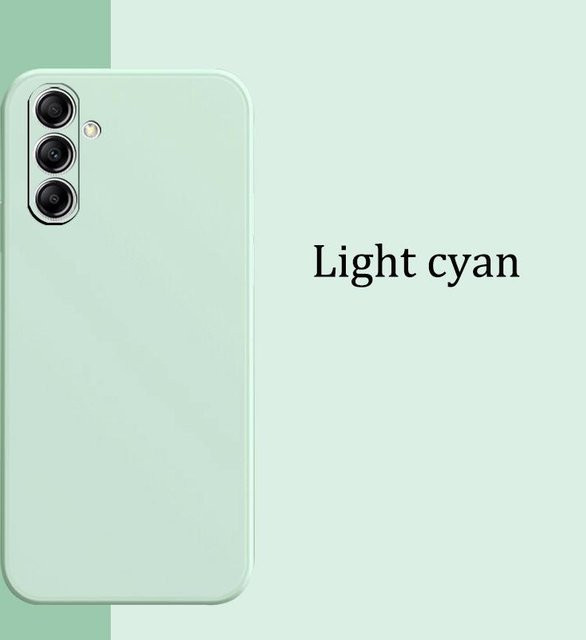 Weiche Silikon Handyhülle für Samsung Galaxy S25 Ultra S24 S23 FE und Redmi 13C 14C Note 14 in Hellgrün - Bild 1