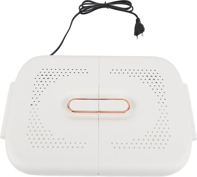 GoolRC Elektrischer Fußwärmer mit Graphen-Technologie und 4 Heizstufen, Faltbarer Beinwärmer für unter den Schreibtisch, Farbe: Weiß - Bild 1