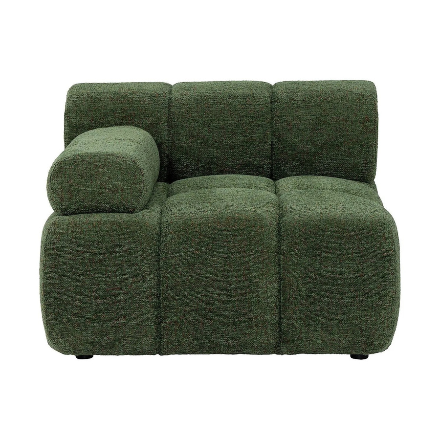 Vente-unique Sessel Facivil mit gerader Rückenlehne in Grün meliert, Höhe: 94 cm, Breite: 70 cm, Tiefe: 70 cm - Bild 2