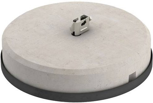 OBO Bettermann FangFix-System F-FIX-16 Komplettsystem Standfuß, Grau, 16 kg - Bild 1