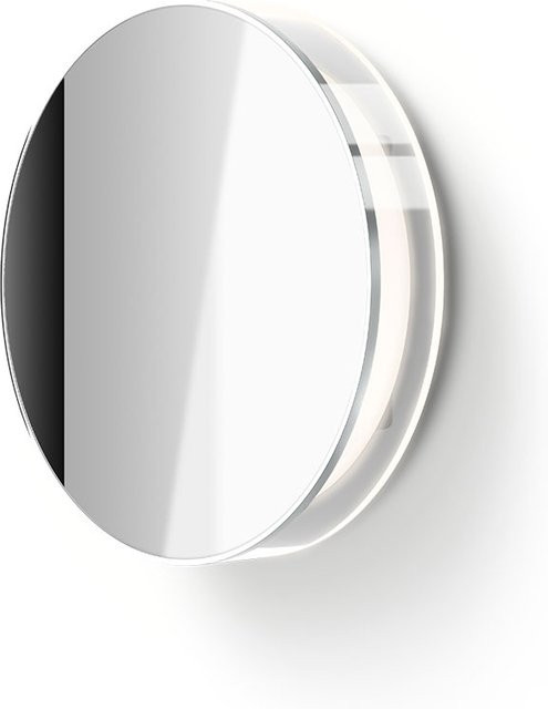 Serien Lighting Lyd Wall LED-Wandleuchte aus Echtglas und Aluminium in Silber mit warmweißem Licht (3000K) - Bild 1
