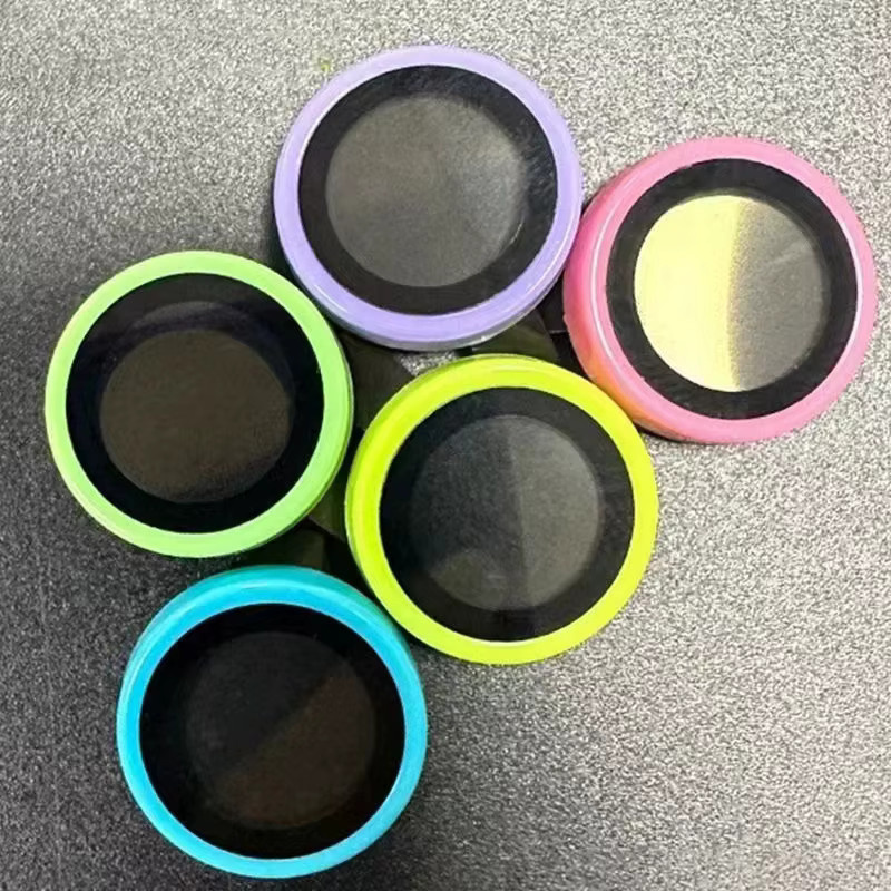 Kamera-Schutzset für Samsung Galaxy S24 Ultra mit glänzenden Keramik-Linsenringen und gehärtetem Glas-Schutzfilm in Grün und Multicolour - Bild 2