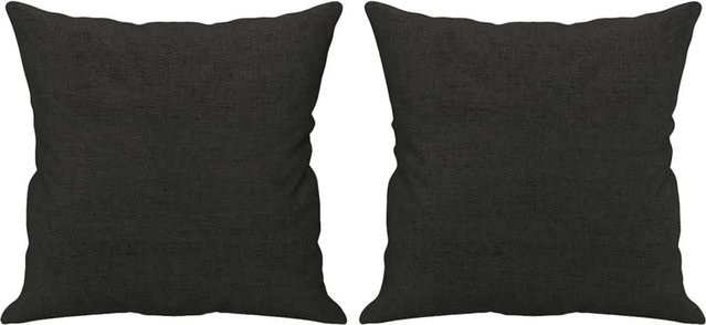 vidaXL Zierkissen Set aus Stoff in Schwarz, 2 Stück, B/T/H: 40 x 40 x 40 cm - Bild 1