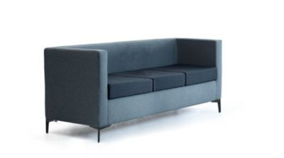 Leyform 3-Sitzer Sofa in Blau mit Stoffbezug, B: 173 cm, T: 60 cm, H: 73 cm - Bild 1