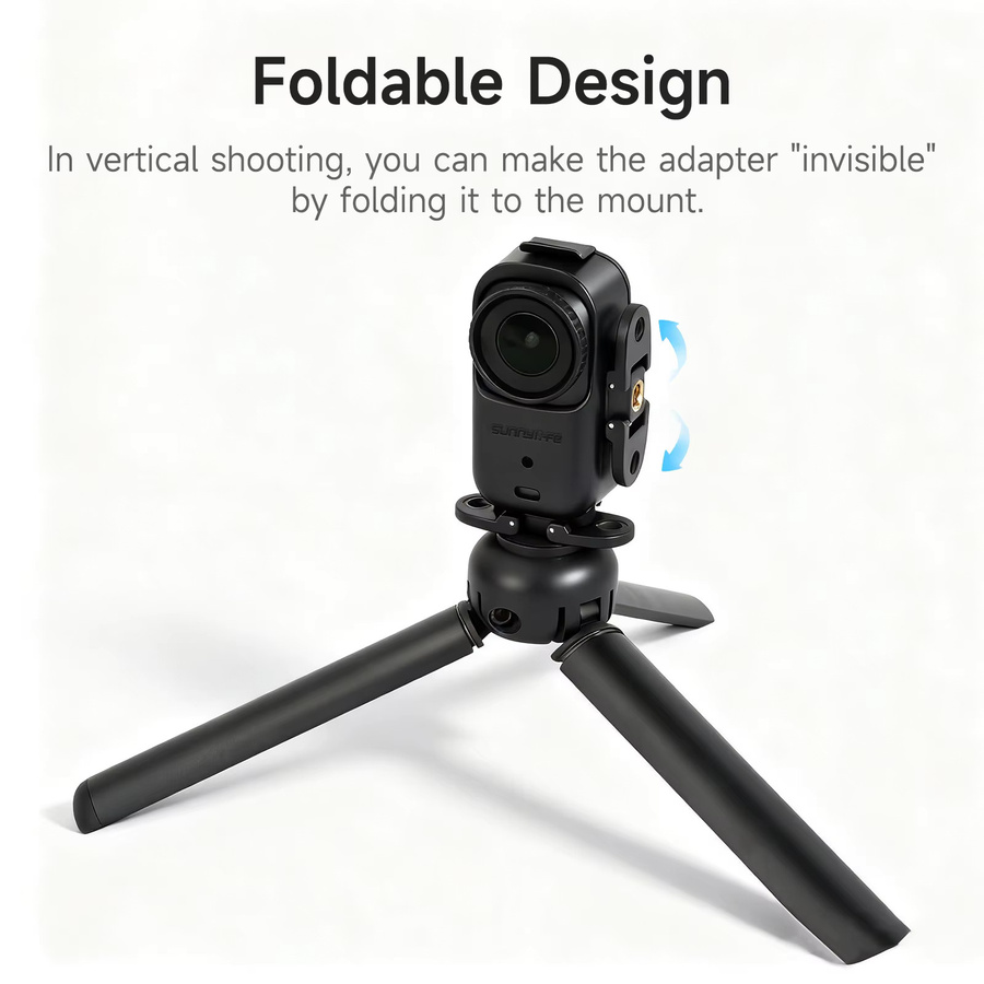 Faltbarer Schutzrahmen für DJI Osmo NANO in Schwarz mit horizontaler und vertikaler Halterung und Schnellspanner-Erweiterungskäfig - Bild 4