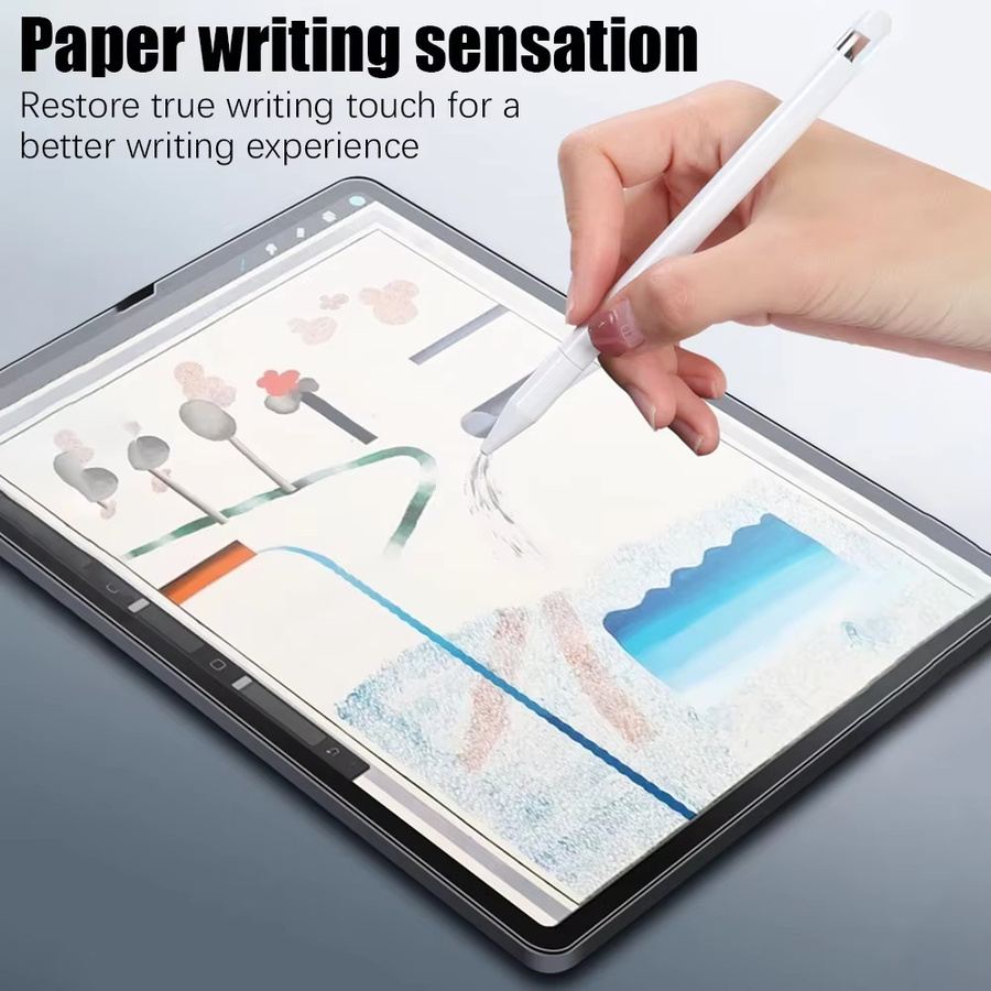 Matte Displayschutzfolie aus gehärtetem Glas mit Papier-Effekt für Apple iPad Pro, iPad Air und iPad Mini - Bild 3