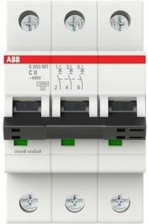 ABB S203MT-C8 Sicherungsautomat 8A 400V MCB in Weiß - Bild 1