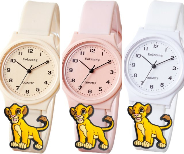 Simba Armbanduhr, Analoguhr, Kunststoff, Weiß, Kinder - Bild 1