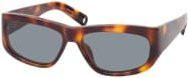 Jacquemus JAC 2 SUN Sonnenbrille, Rechteckig, Kunststoff, Unisex, Braun, Grau - Bild 1