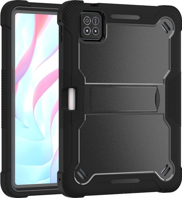 Robuste und stoßfeste Tablet-Hülle mit Ständerfunktion für Xiaomi Mi Pad 8 7 6 Pro, Redmi Pad SE 11 8.7 12.1 Zoll und POCO Pad in Schwarz - Bild 1