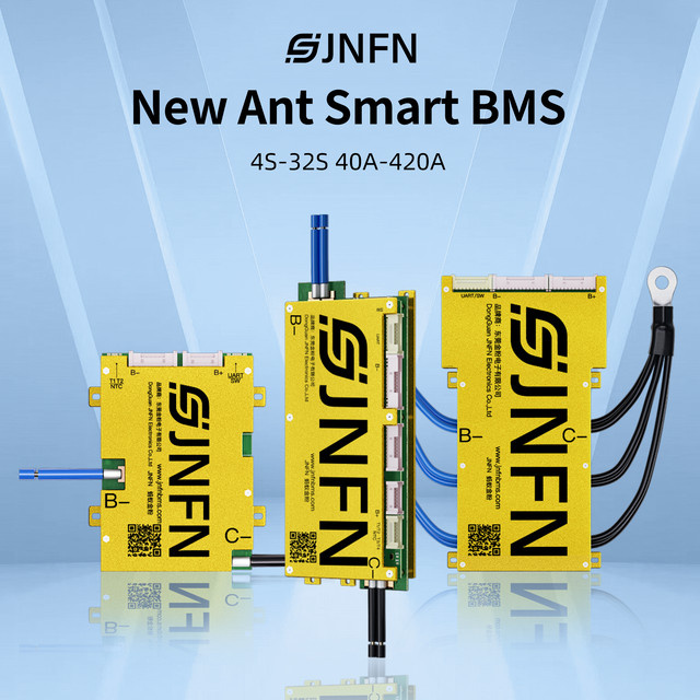 ANT Smart BMS Bluetooth Akku Balancer für LiFePO4 und Li-Ion, 4-32S, 40-420A, passend für 12V/24V/48V/72V, ideal für E-Bike, Elektro-Motorrad und Wechselrichter - Bild 1