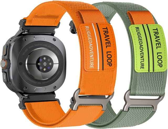 DAINU Uhrenarmband Nylon, Klettverschluss, Samsung Galaxy Watch Ultra 47mm - Bild 1