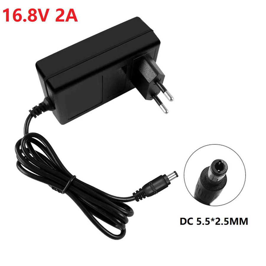WAPUNO Lithium-Batterieladegerät 16,8V/21V 2A für Makita Elektrobohrer, Poliermaschinen und Rasenmäher, intelligenter Stromadapter in Schwarz, EU-Stecker - Bild 3