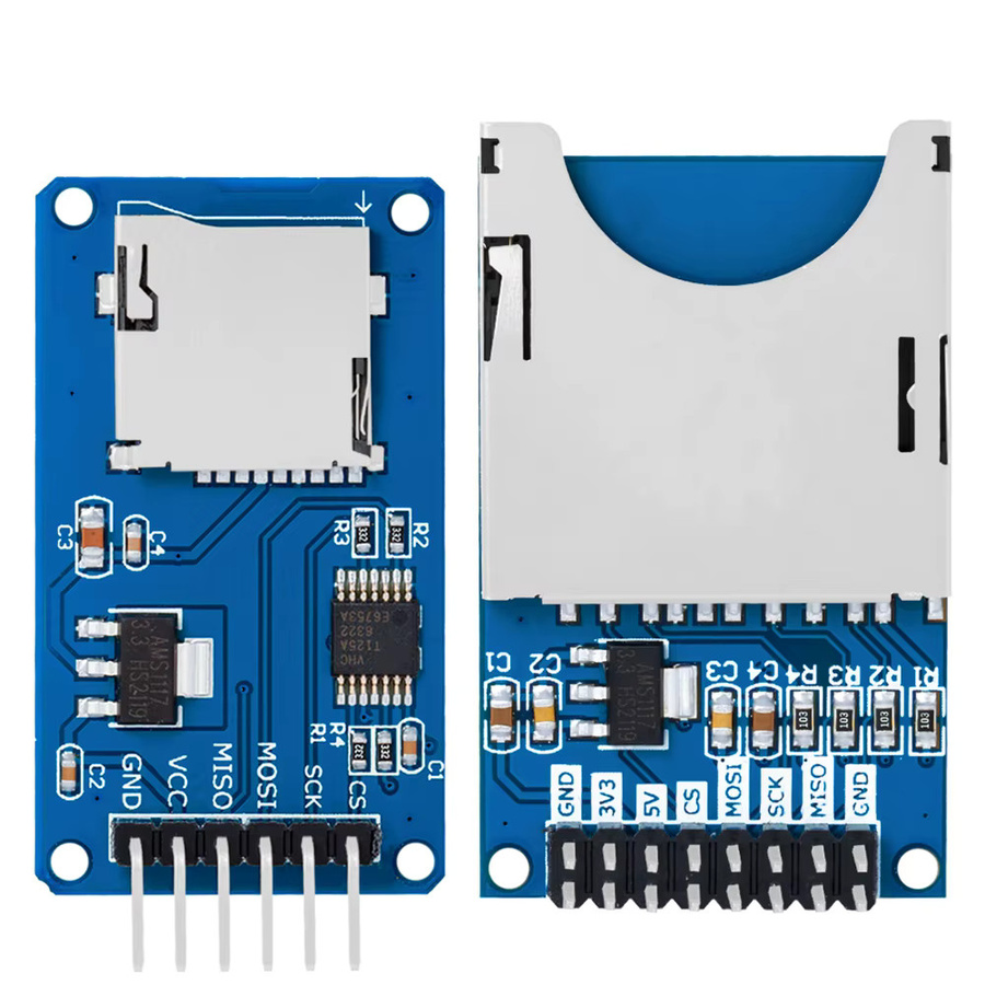 baishundianzi Micro SD TF-Karte Memory Shield Modul mit SPI-Schnittstelle für Arduino, Blau - Bild 4