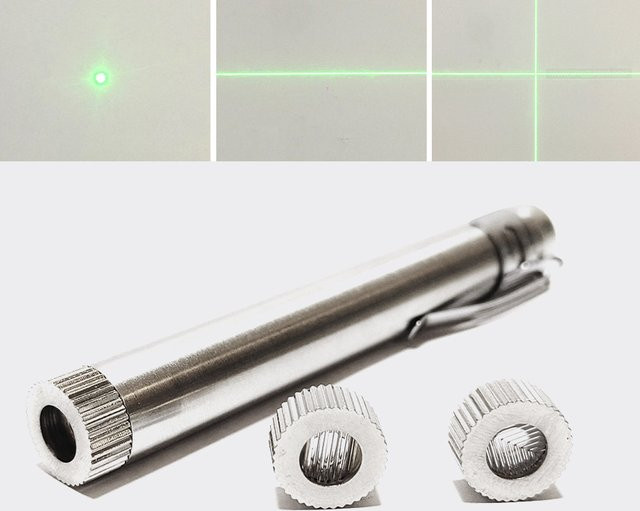 Tragbares grünes Lasermodul mit 100 mW und 532 nm Wellenlänge für Positionierung, silberfarben - Bild 1