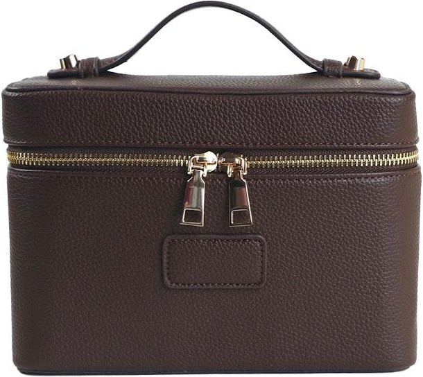Weft Kosmetiktasche aus PU-Leder, Doppelreißverschluss, Damen - Bild 1