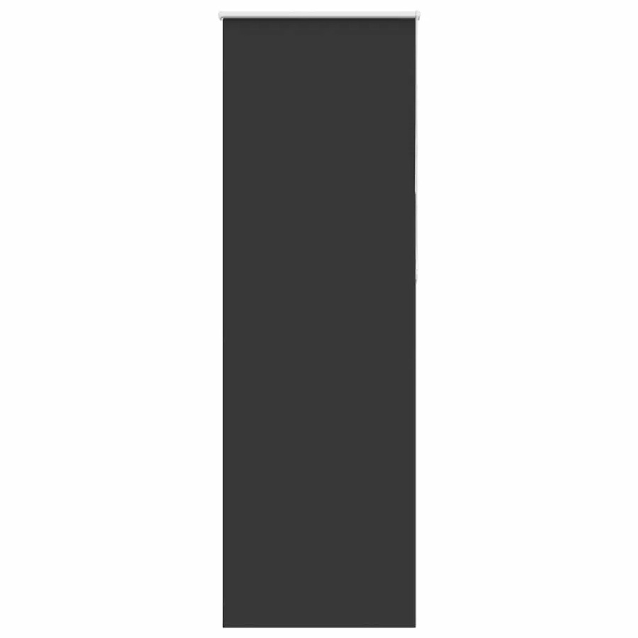 vidaXL Verdunkelungsrollo Schwarz aus Polyester, Breite: 80 cm, Höhe: 230 cm - Bild 2