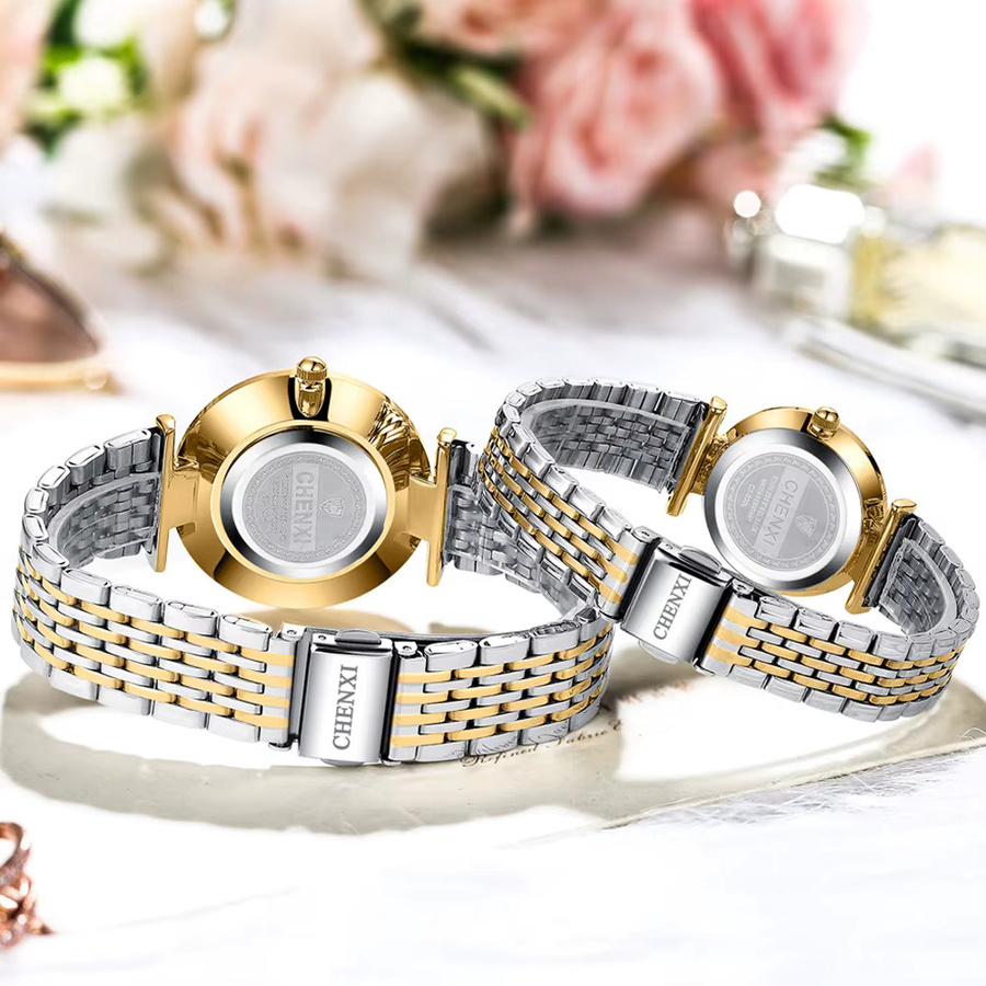 CHENXI Armbanduhr Edelstahl, Quarz, Datum, Herren - Bild 3
