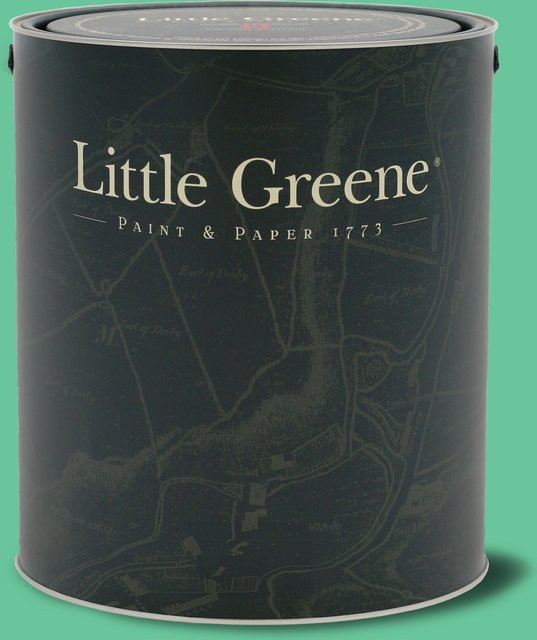 Little Greene Intelligent Floor Paint Green Verditer 92, wasserbasierte Bodenfarbe in Grün, satinmatt, 2,5 l - Bild 1