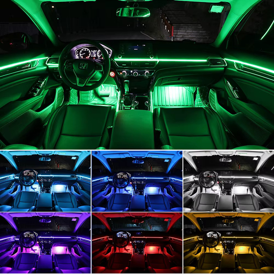 KALADA 18 in 1 LED Auto Umgebungslicht RGB mit 64 Farben und App-Steuerung zur Innenraumdekoration in Multicolour - Bild 3