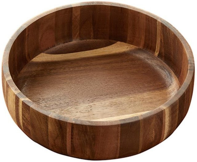 Hitzebeständige Salatschüssel von Fengleek in Braun aus Holz für Obst, Snacks oder Joghurt - Bild 1