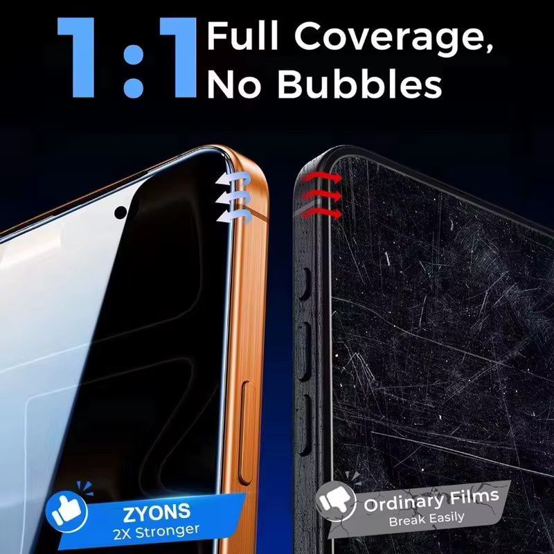 Google Pixel 10 9 Pro XL 8 7 10A 9A 8A Panzerglas Sichtschutz-Displayschutzfolie mit staubfreier Ein-Klick-Installation, transparent - Bild 3