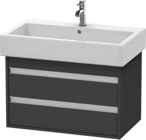 Duravit Waschtischunterschrank Ketho Wandhängend in Grau mit 2 Schubladen, B/T/H: 75 x 44 x 48 cm - Bild 1