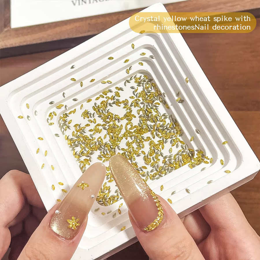 KANIU Nageldekorationen Marquise-Schliff Diamant, Gold, Glänzend - Bild 2