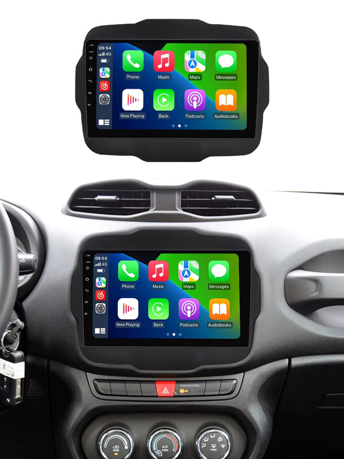 MEKEDE Android Autoradio mit Wireless CarPlay, WiFi und Bluetooth für Jeep Renegade 2016-2020, Schwarz - Bild 6