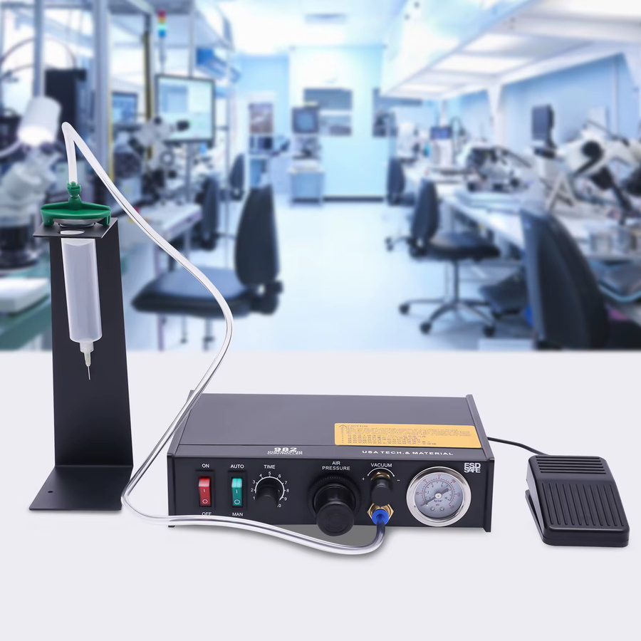 Bymaocar Halbautomatische und manuelle Kleberspendermaschine mit minimalem Tropfvolumen von 0,01 ml als Lötflüssigkeitsregler - Bild 2