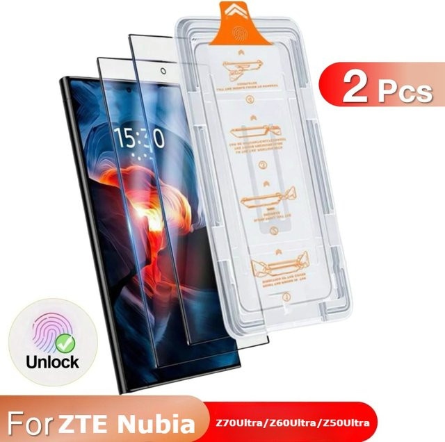 2er-Set Gehärtete Glas Displayschutzfolie für ZTE Nubia Z70 Ultra, Z60 Ultra und Z50 Ultra, Transparent - Bild 1