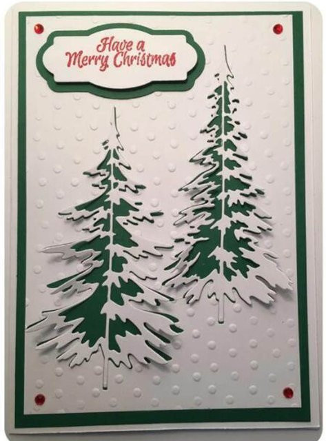Metall-Stanzform Weihnachtsbaum für Scrapbooking, DIY-Dekoration und Kartenprägung - Bild 1