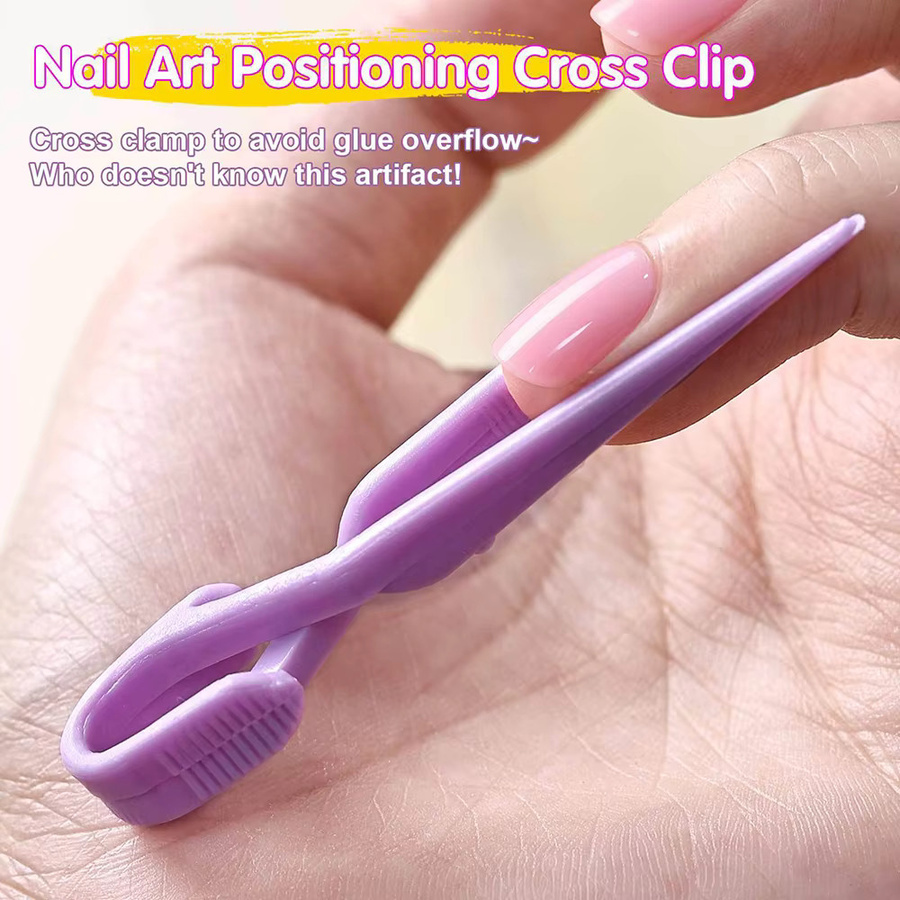 JEARLYU Nagelkunst-Positionierclips, Pink, 5 Stück, Unisex - Bild 3