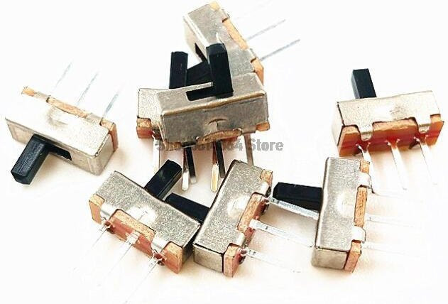 20 Stück SS-12D00G3 Vertikaler Schiebeschalter 1P2T SPDT mit 3 mm hohem Knopf, 0,5 A 50 V DC - Bild 1