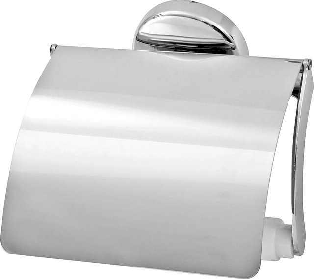 Fackelmann Toilettenpapierhalter Vision in Silberfarben, B/H/T: 13,5 x 13 x 10 cm - Bild 1