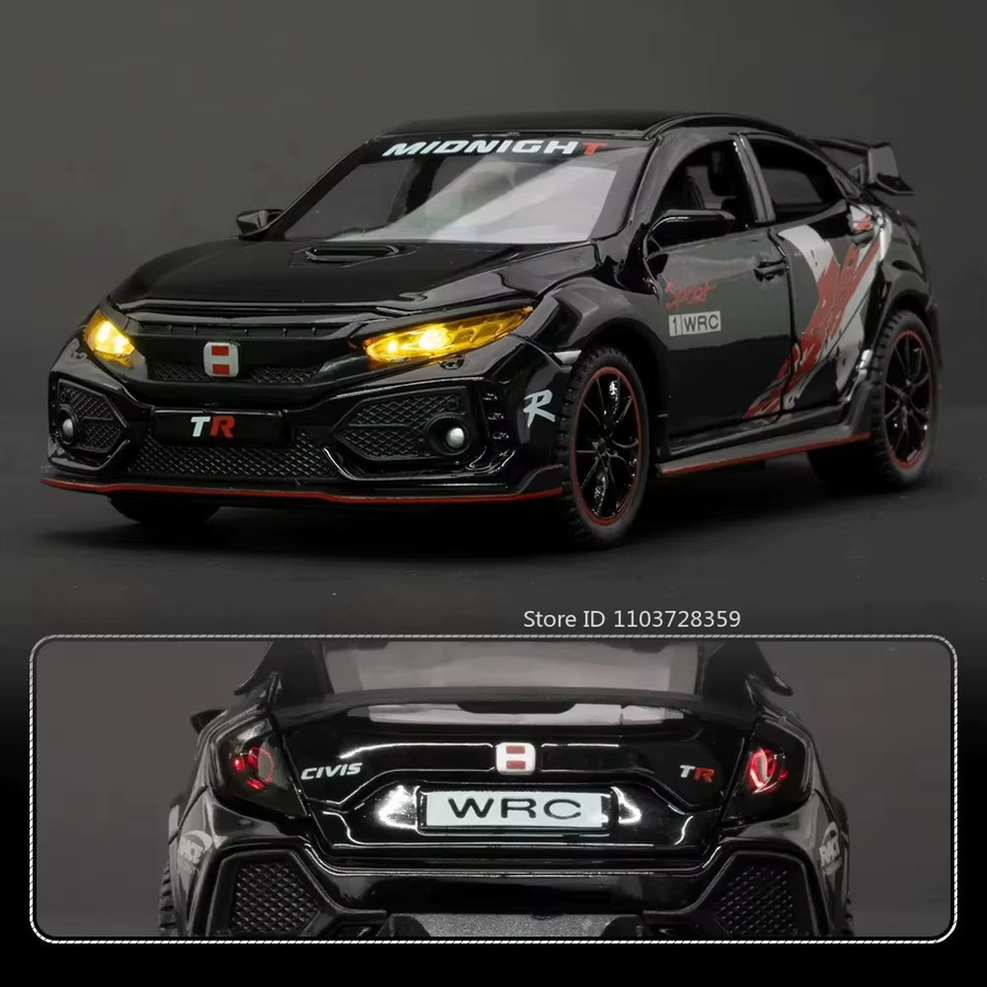 RMZ City Civic Type-R Spielzeugautomodell, 1:32, Metall, mit Licht und Sound - Bild 4
